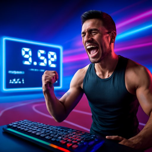 jeta9 athletics track timer on screen